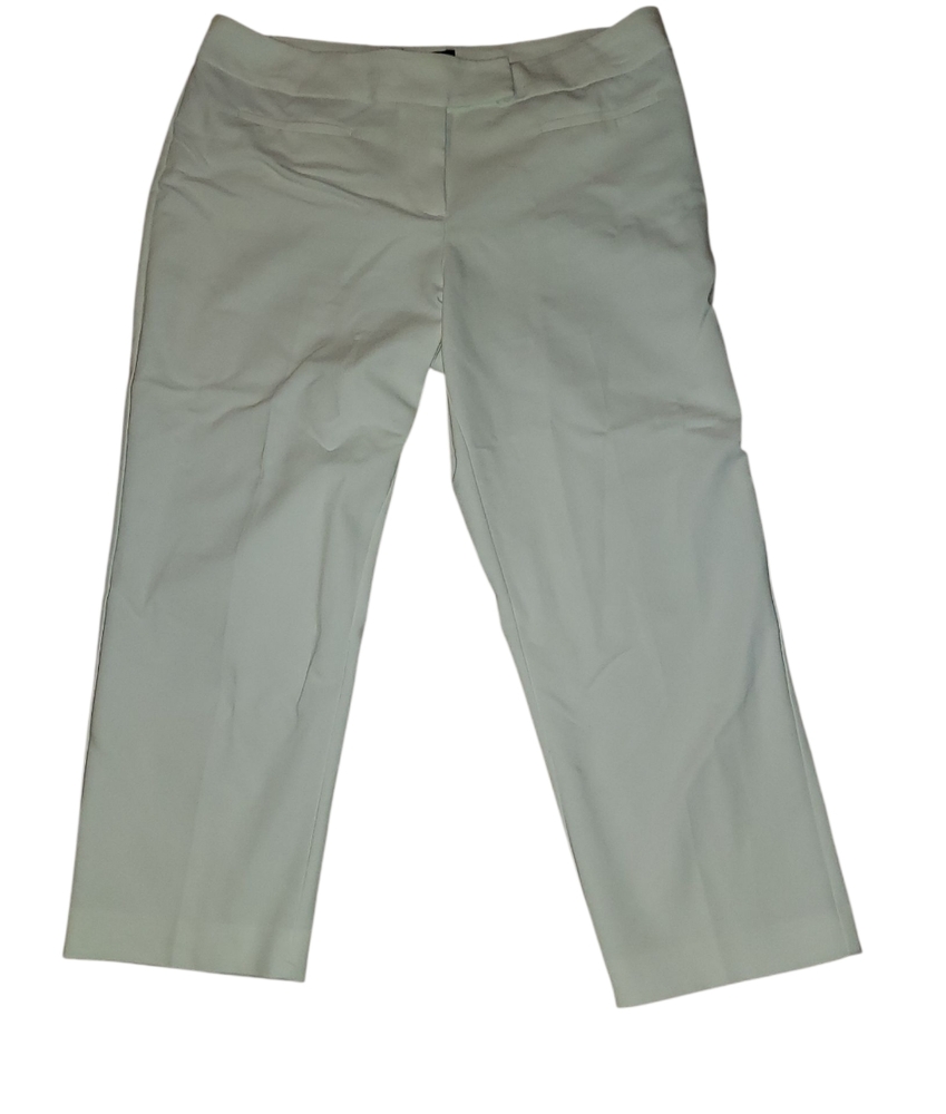 Apt. 9 White Pants Size 10 with Blue Trim